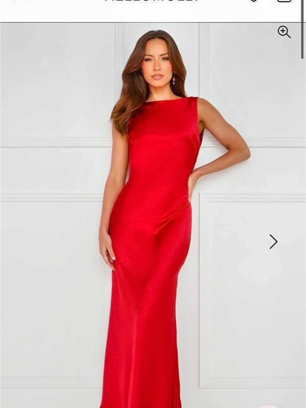 Hello Molly Classy Entrance Satin Slip Maxi Dress Red